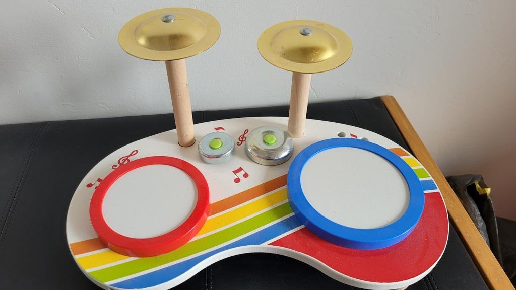 Drumstel (mini) hout, Kinderen en Baby's, Speelgoed | Overig, Ophalen, Jongen of Meisje