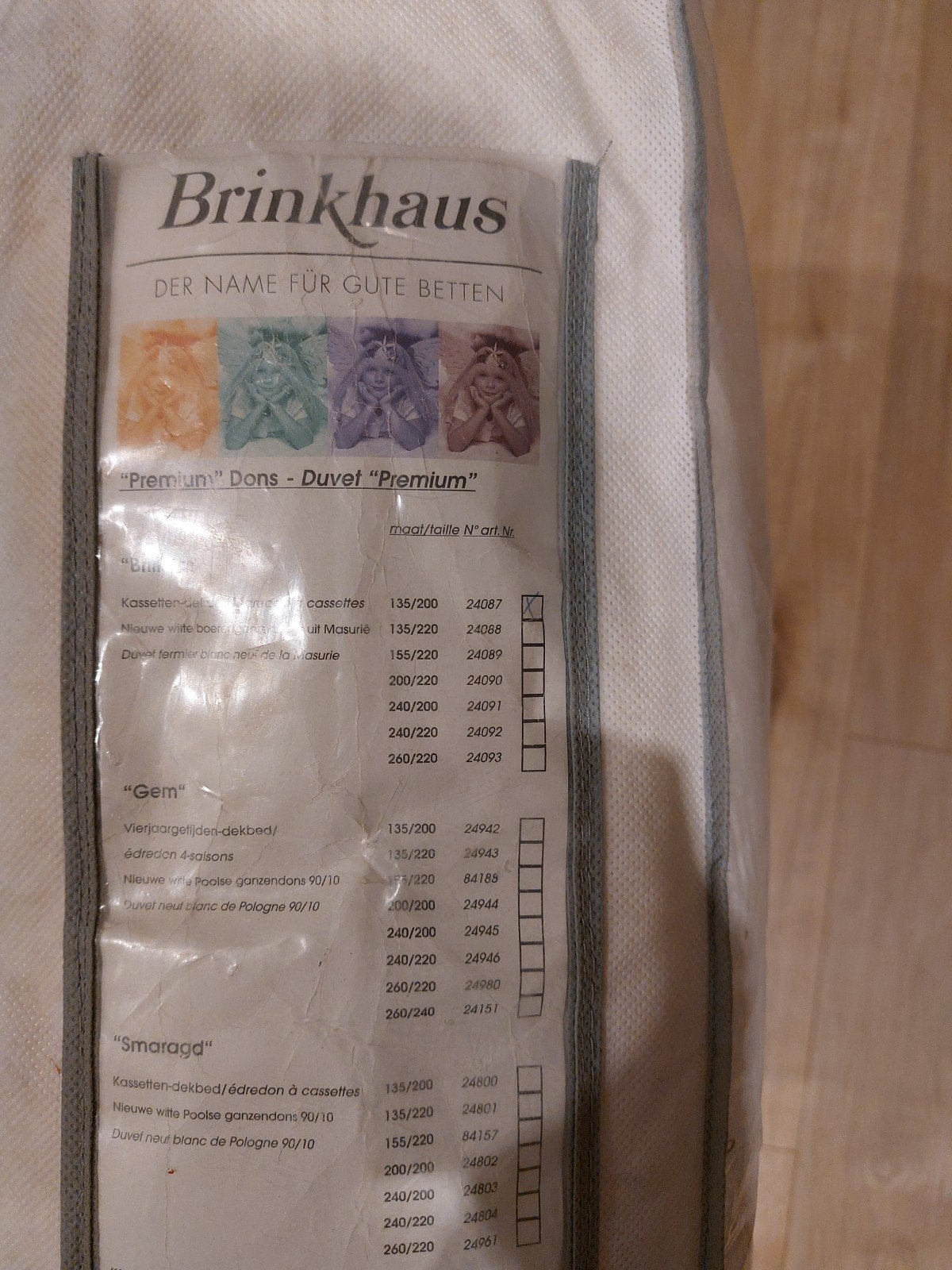 Brinkhaus "Brilliant" Dekbed 135x200 met ganzendons nieuw, Huis en Inrichting, Ademend, Eenpersoons, Nieuw, Dons en Veren
