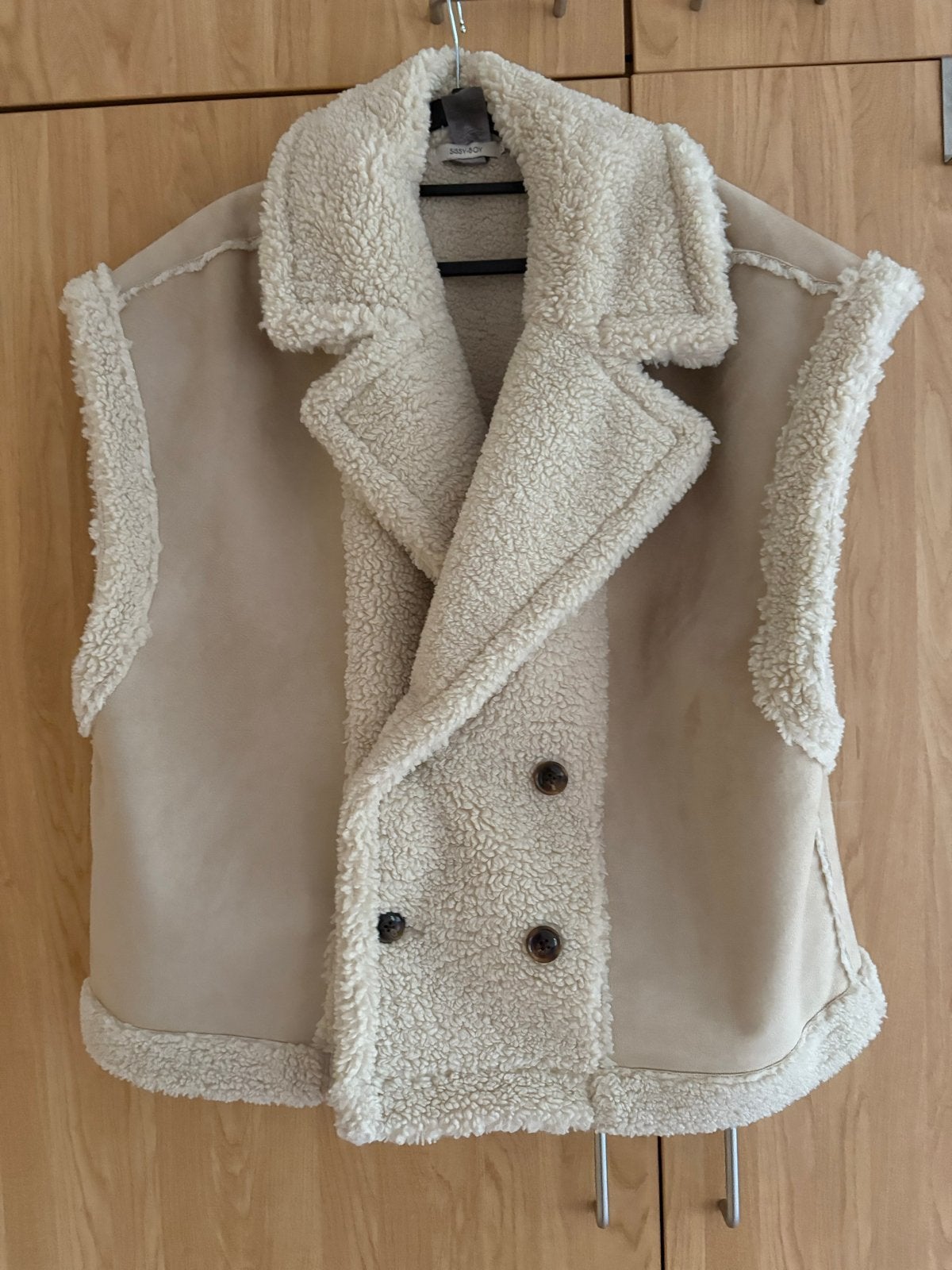 Sissy Boy teddy gilet maat XL, Kleding | Dames, Ophalen of Verzenden, Zo goed als nieuw, Maat 46/48 (XL) of groter, Beige