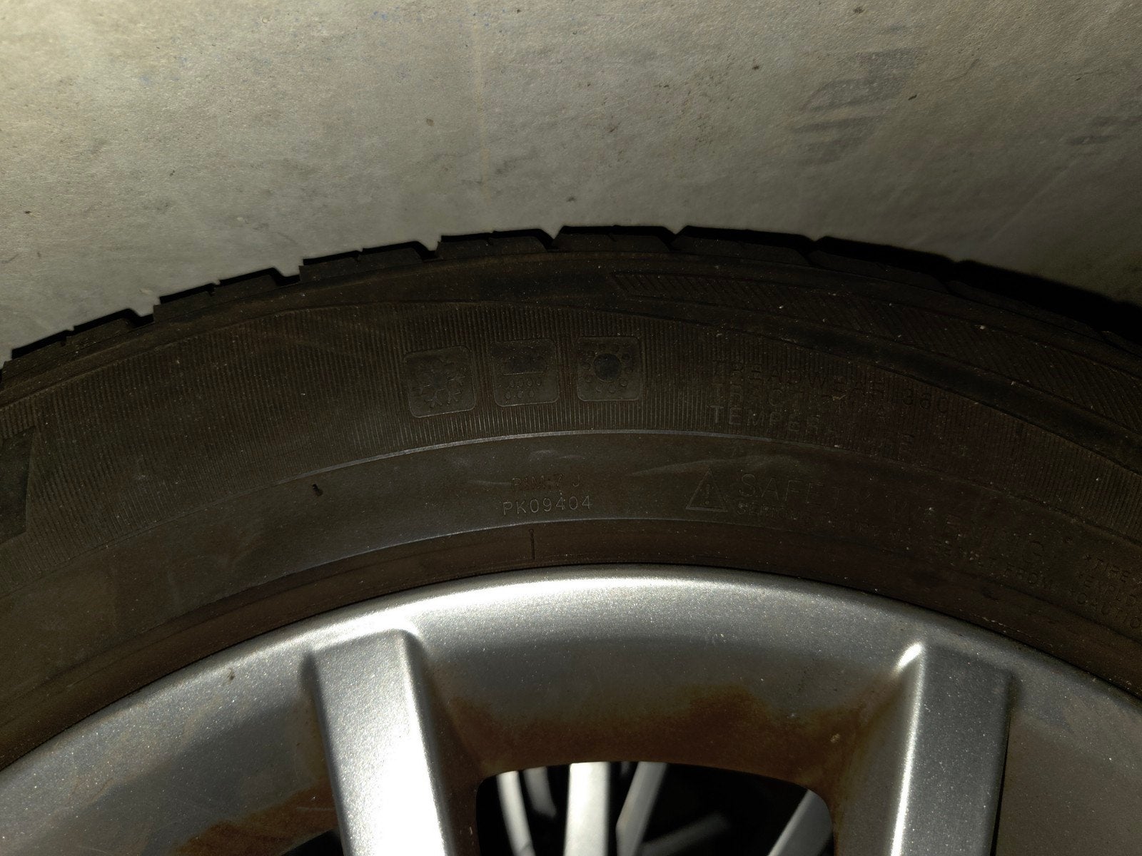 Saab autobanden + velg 215/55R16 97V All Season (4 stuks), Ophalen, 16 inch, Banden en Velgen, All Season