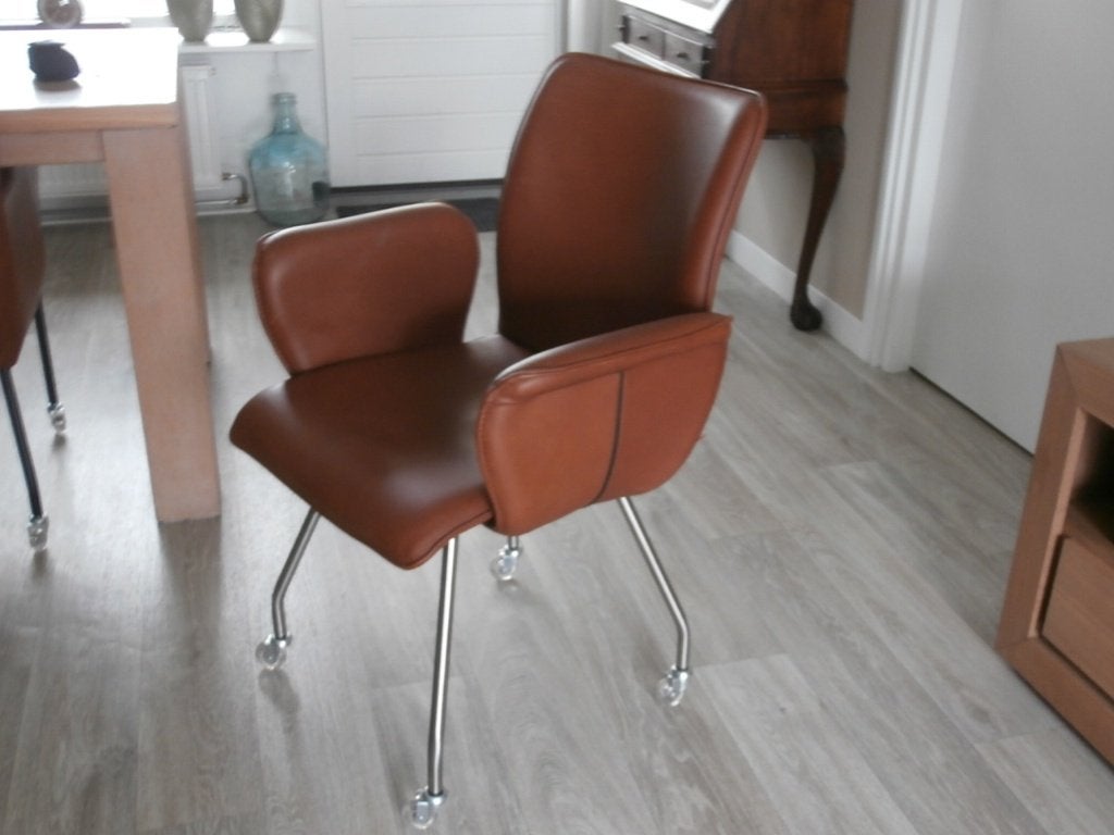 Let op te koop gevraagd eetkamerstoelen ENZO LUCA CABLE, Huis en Inrichting, Ophalen, Overige kleuren, Drie, Zo goed als nieuw