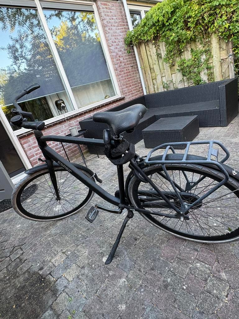 Zwarte Esprit fiets met bagagedrager, Ophalen, Gebruikt, Overige merken, Versnellingen