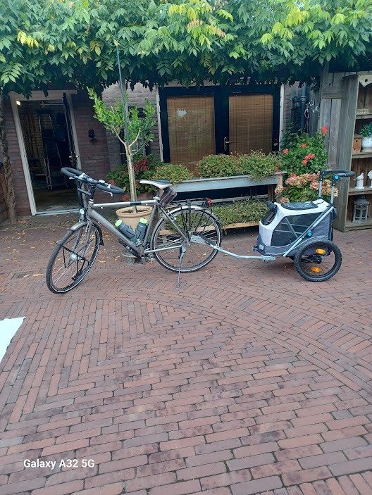 Trixie Hondenfietskar splinternieuw helft van de nieuwprijs., Dieren en Toebehoren, Trixie, Ophalen of Verzenden, Nieuw, Hondenfietskar