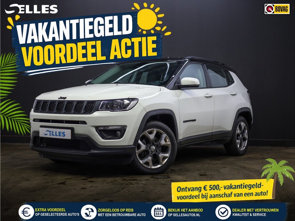 Jeep Compass 1.3T Night Eagle Liberty Edition | Trekhaak | A, Euro 6, 4 cilinders, 150 pk, Leder en Stof