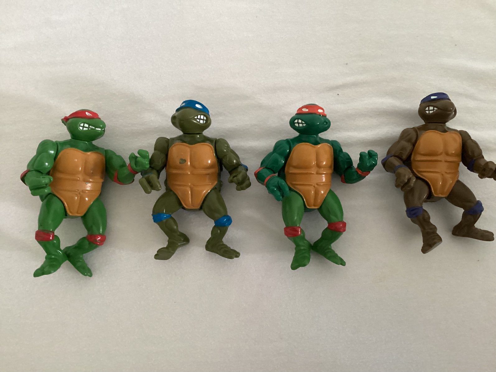 NMNT Ninja Turtles de vier karakters 1988, Ophalen of Verzenden, Gebruikt
