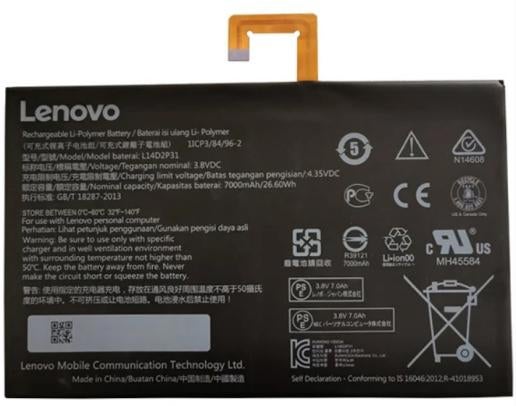Accu Lenovo TAB 10 TB-X103F., Computers en Software, Android Tablets, Ophalen of Verzenden, Nieuw, 10 inch, 16 GB