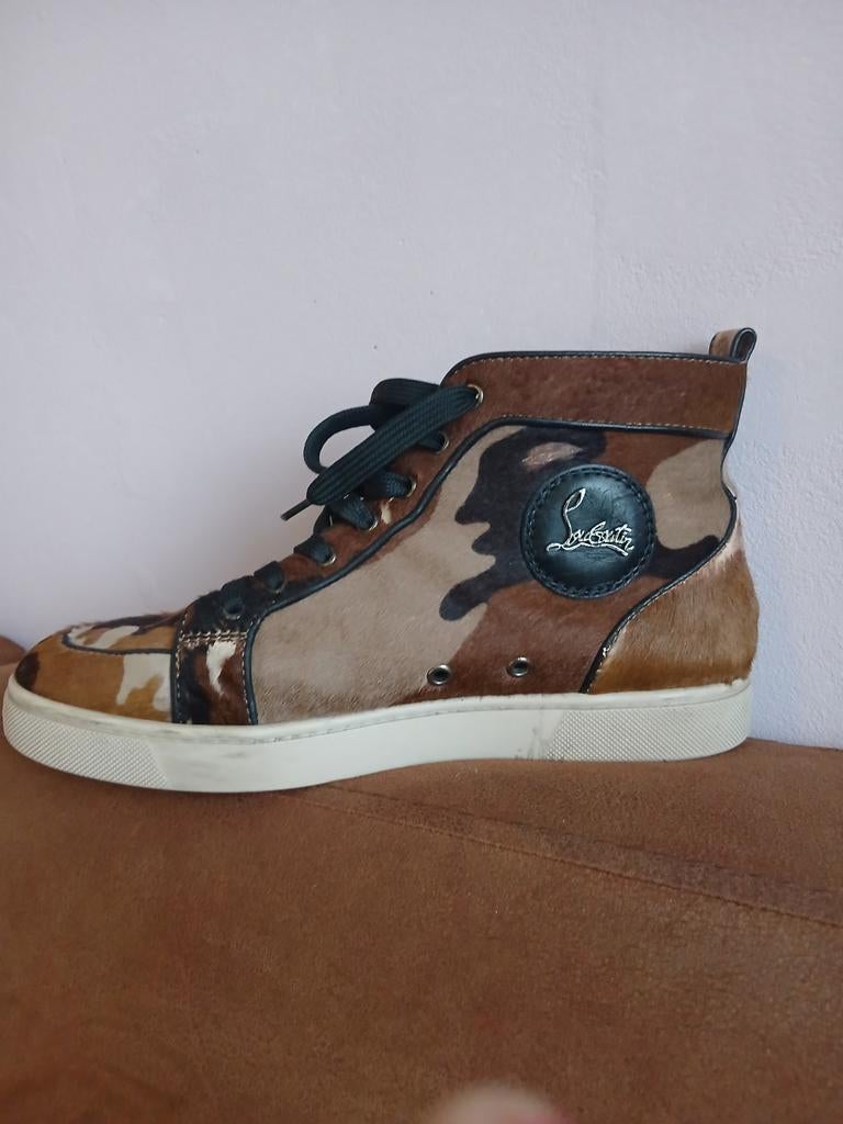 Christian Louboutin high top sneakers, Ophalen of Verzenden, Zo goed als nieuw, Zwart