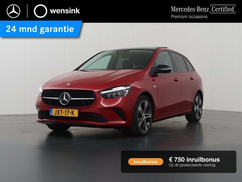 Mercedes-Benz B-klasse 250 e Business Solution Luxury Night, Auto's, Mercedes-Benz, 4 cilinders, 16 kWh, 1655 kg, Leder en Stof