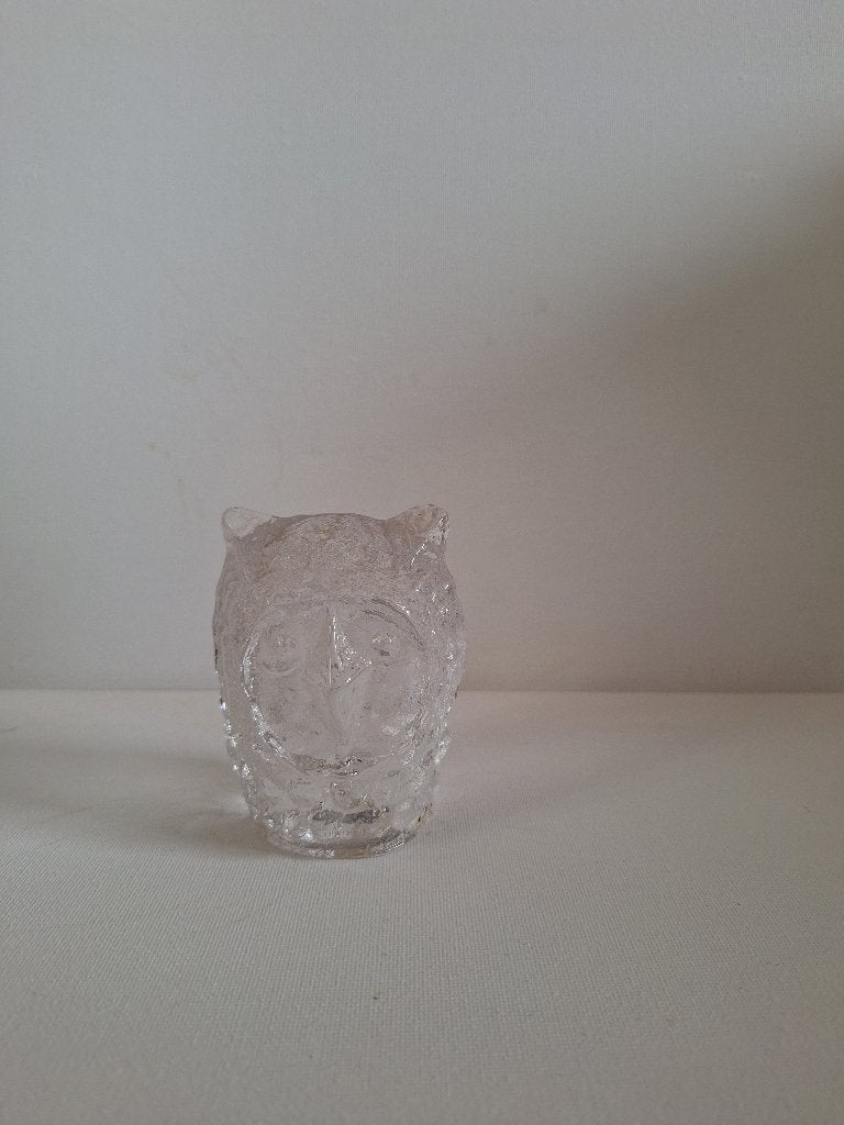 Glazen uil Pukeberg Zweden, Ophalen of Verzenden