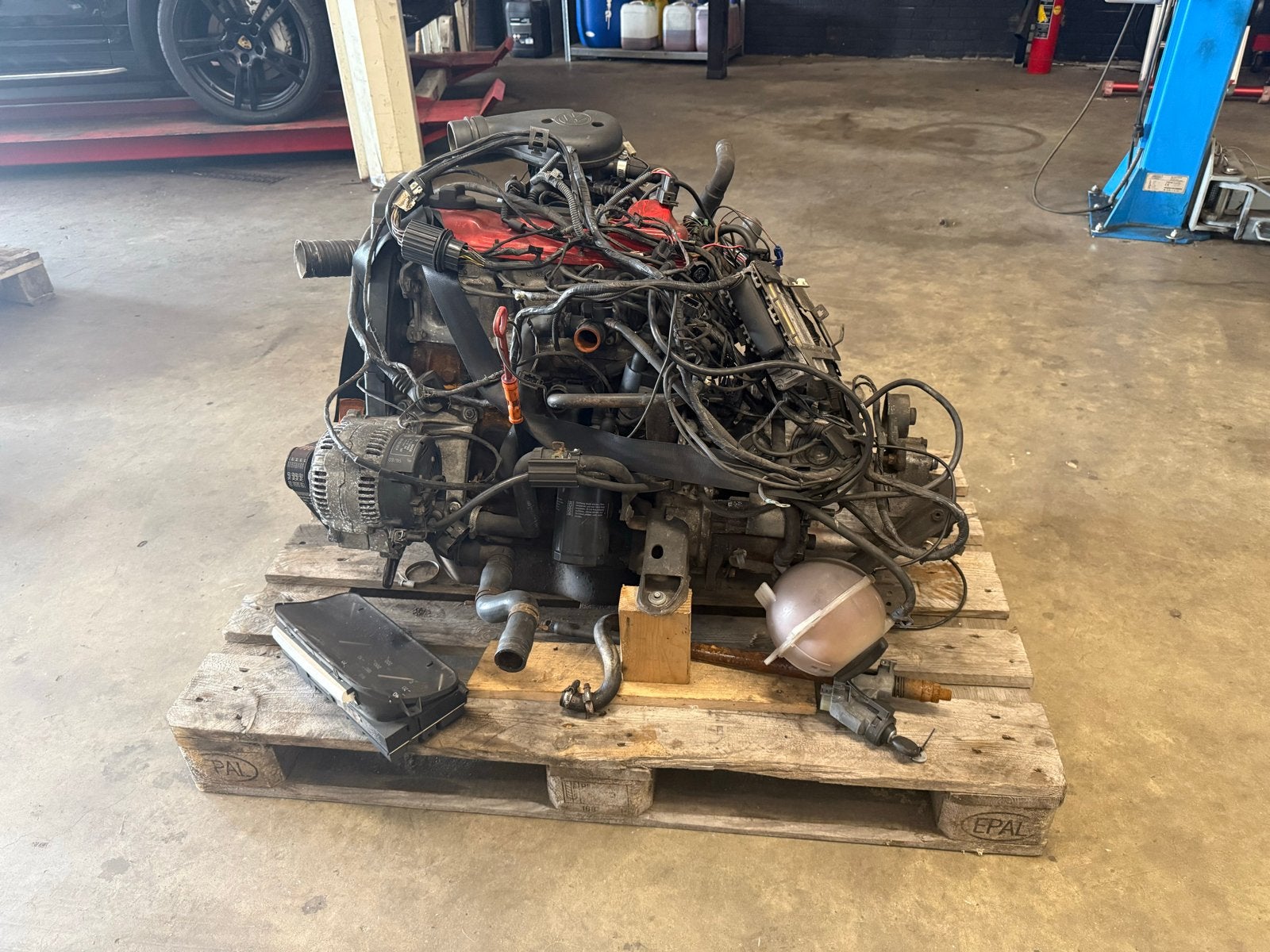 VW Golf 3.5 1.8 Motor met Kabelboom, ECU, Tellerbak, Sleutel, Ophalen of Verzenden, Gebruikt, Volkswagen