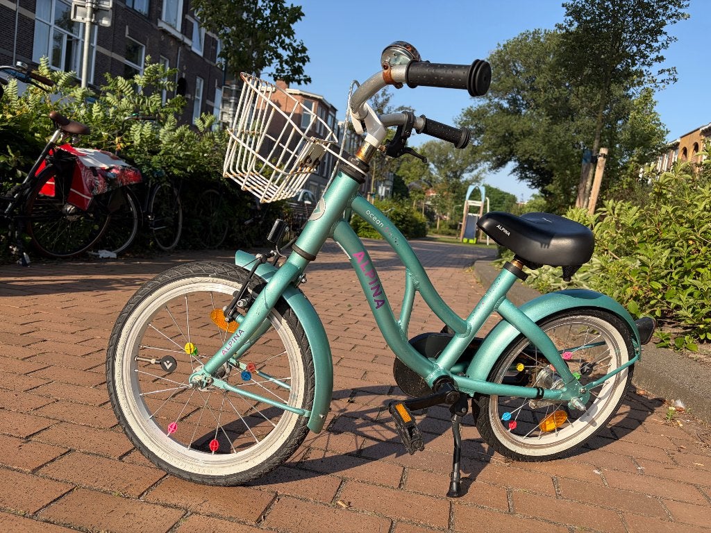 Kinderfiets peuter / kleuter, Fietsen en Brommers, Fietsen | Kinderfietsjes, Ophalen, Terugtraprem, Zijwieltjes, 16 tot 20 inch