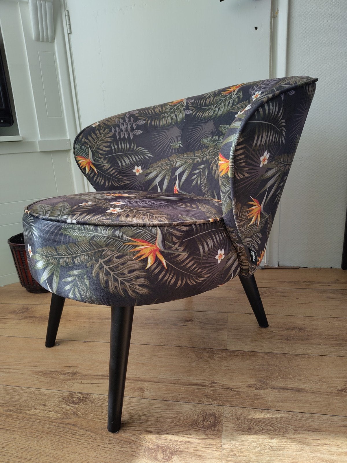 Fauteuil van WOOOD Bo Velvet, Ophalen, Minder dan 75 cm, Stof, 50 tot 75 cm