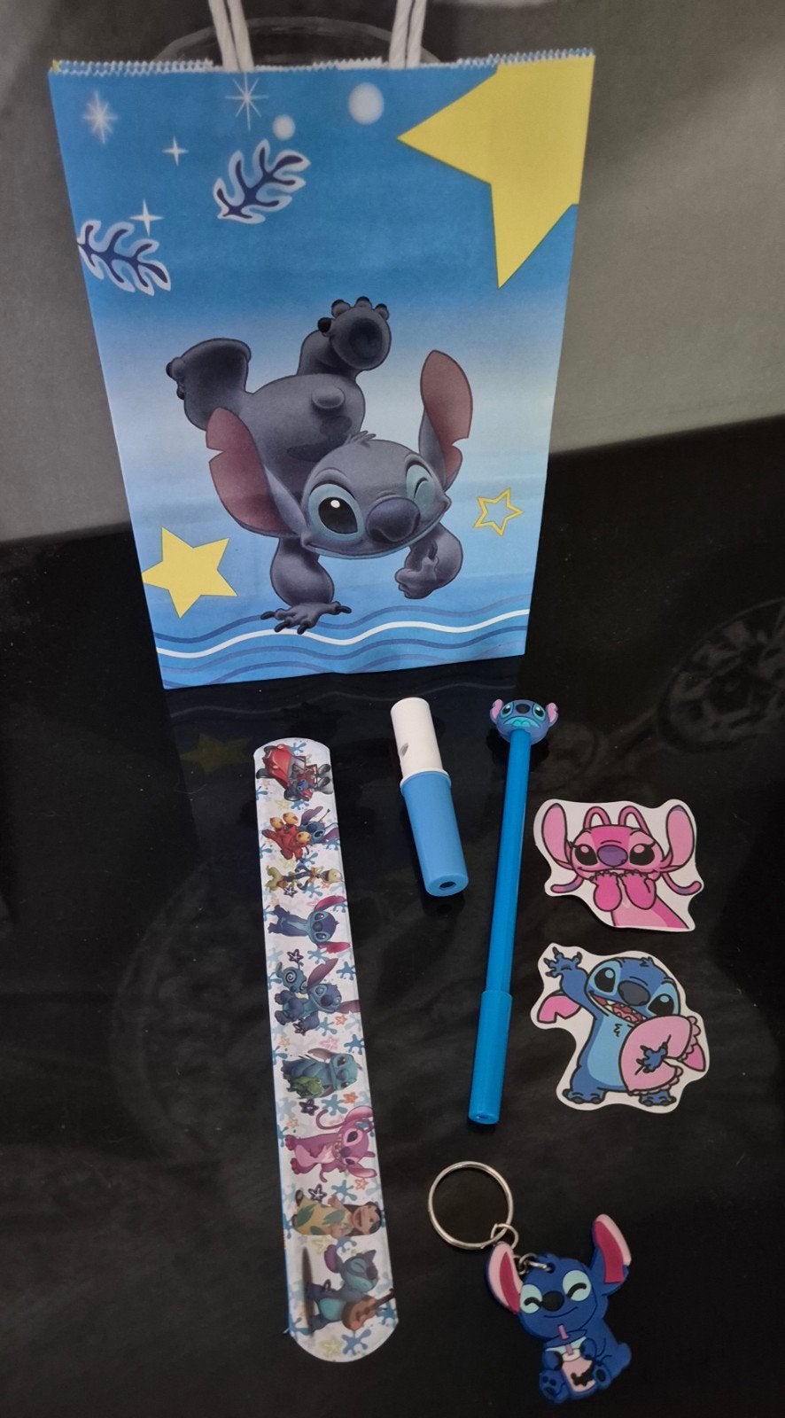 Traktatie stitch tasje gevuld 2.50, Ophalen of Verzenden, Nieuw, Feestartikel, Verjaardag
