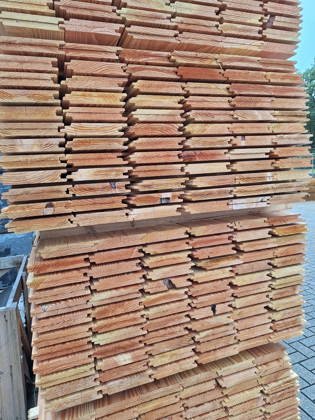 Douglas sponningplanken halfhouts profiel dak aanbieding, Ophalen, Nieuw, 250 cm of meer, Planken
