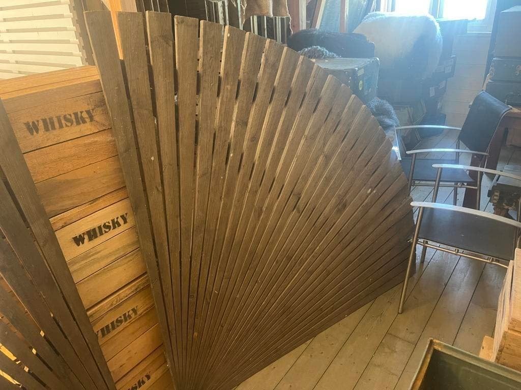 2x houten waaierpaneel , waaier 1m50 voor in de tuin, Ophalen, Nieuw, Minder dan 180 cm, Planken