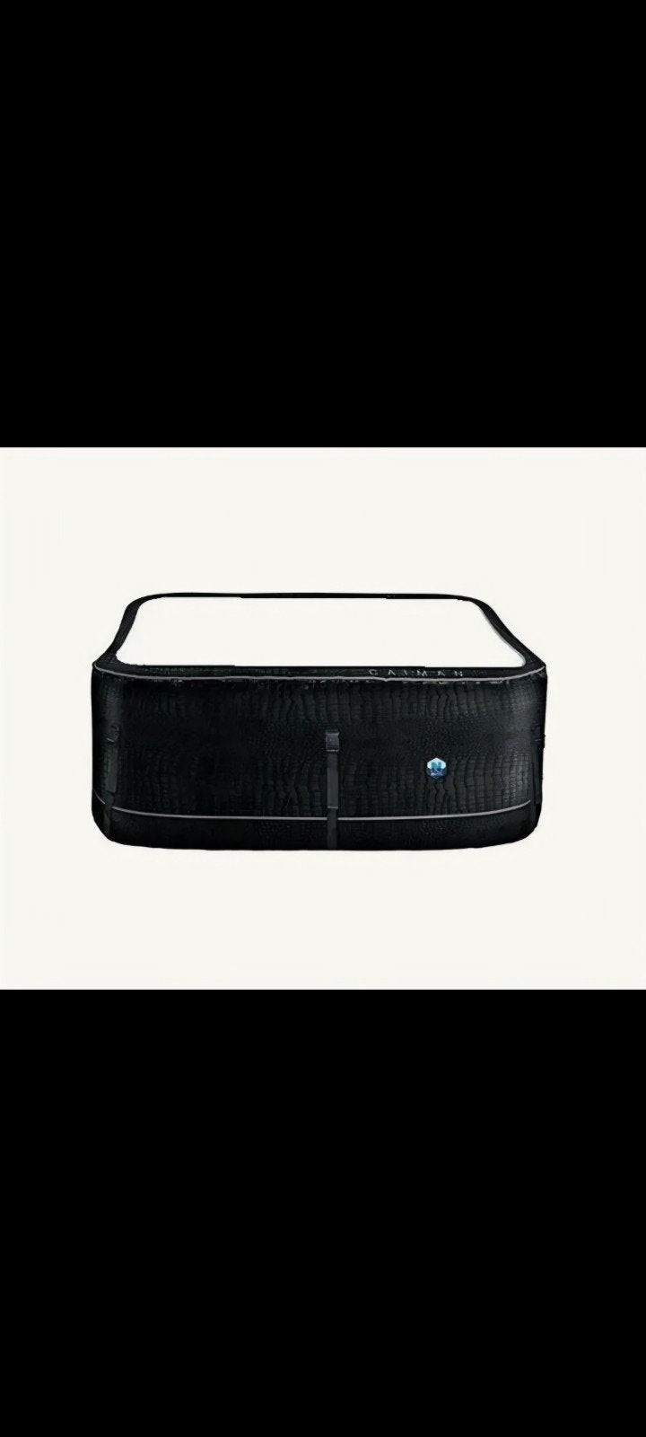 Netspa zwarte vierkante jacuzzi 4 persoons, Ophalen, Gebruikt, Filter, Opblaasbaar