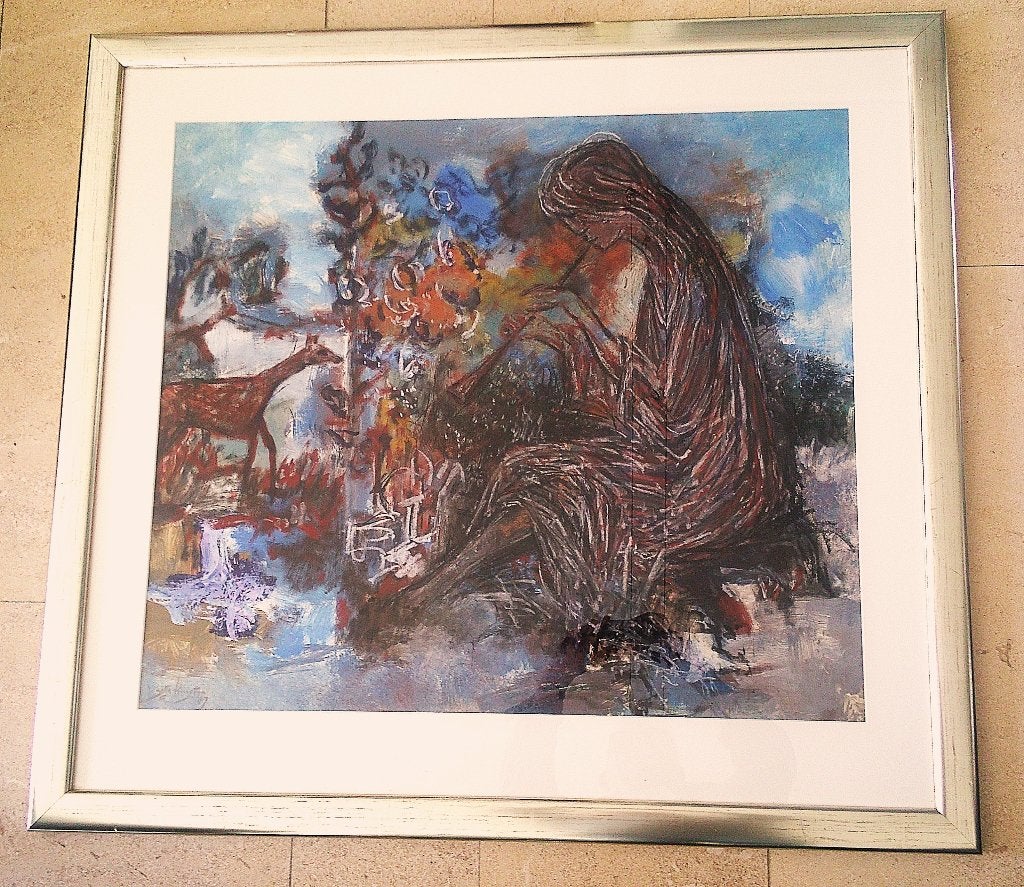 Fluitspelende vrouw in Hof '87 - Jelle Hoogstra 1924-2003, Ophalen