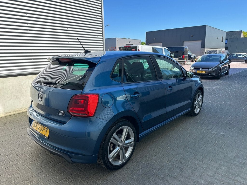 Volkswagen Polo 1.2 TSI Highline |3x R-line|Carplay|Cruise|D, Stof, 4 cilinders, Blauw, Origineel Nederlands