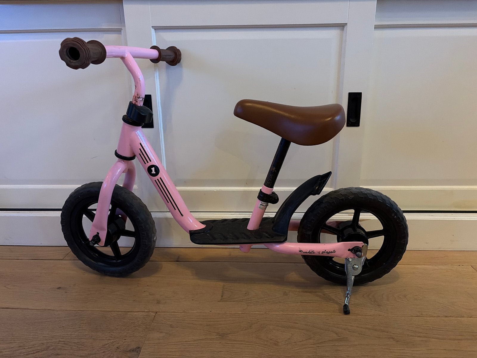 Bandits and Angels Loopfiets Roze - Verstelbaar & Compleet, Ophalen, Gebruikt, Loopfiets