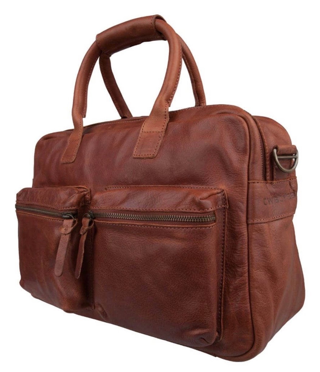 Cowboysbag Leren schoudertas The Bag Cognac, Ophalen of Verzenden, Nieuw, Bruin, Overige typen