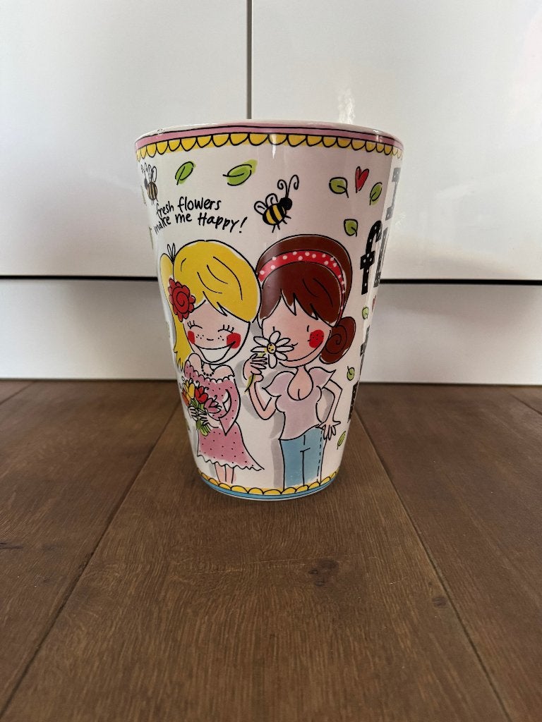 Blond amsterdam vaas, Huis en Inrichting, Woonaccessoires | Vazen, Ophalen of Verzenden