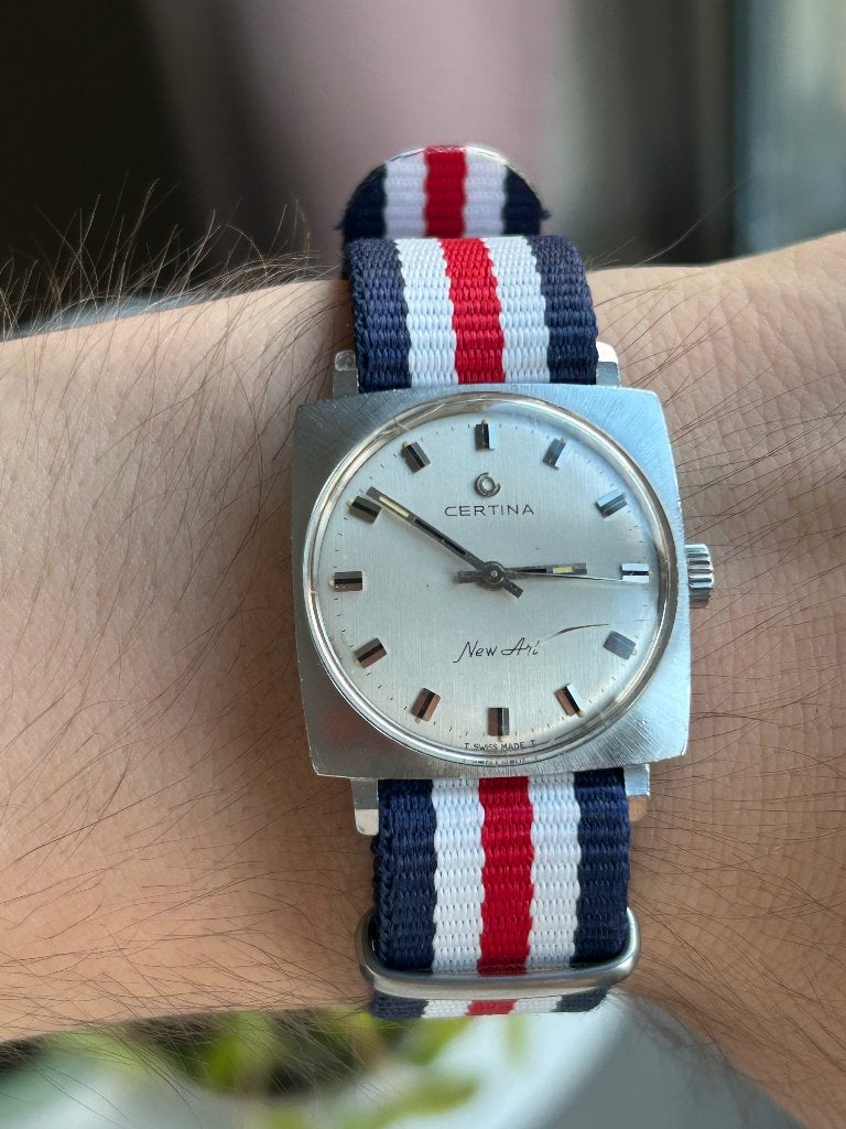 Certina New Art Horloge, Sieraden, Tassen en Uiterlijk, Overige merken, Gebruikt, Staal, Polshorloge