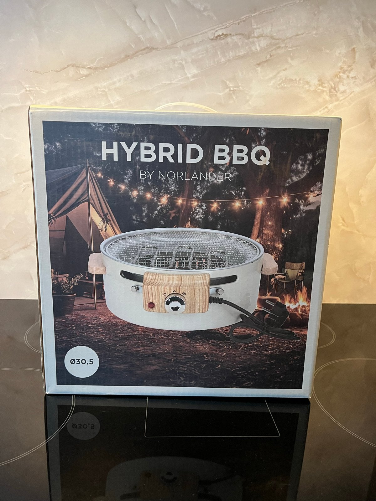 Norländer Hybride BBQ - Elektrisch en Houtskool Grill, Ophalen of Verzenden, Nieuw