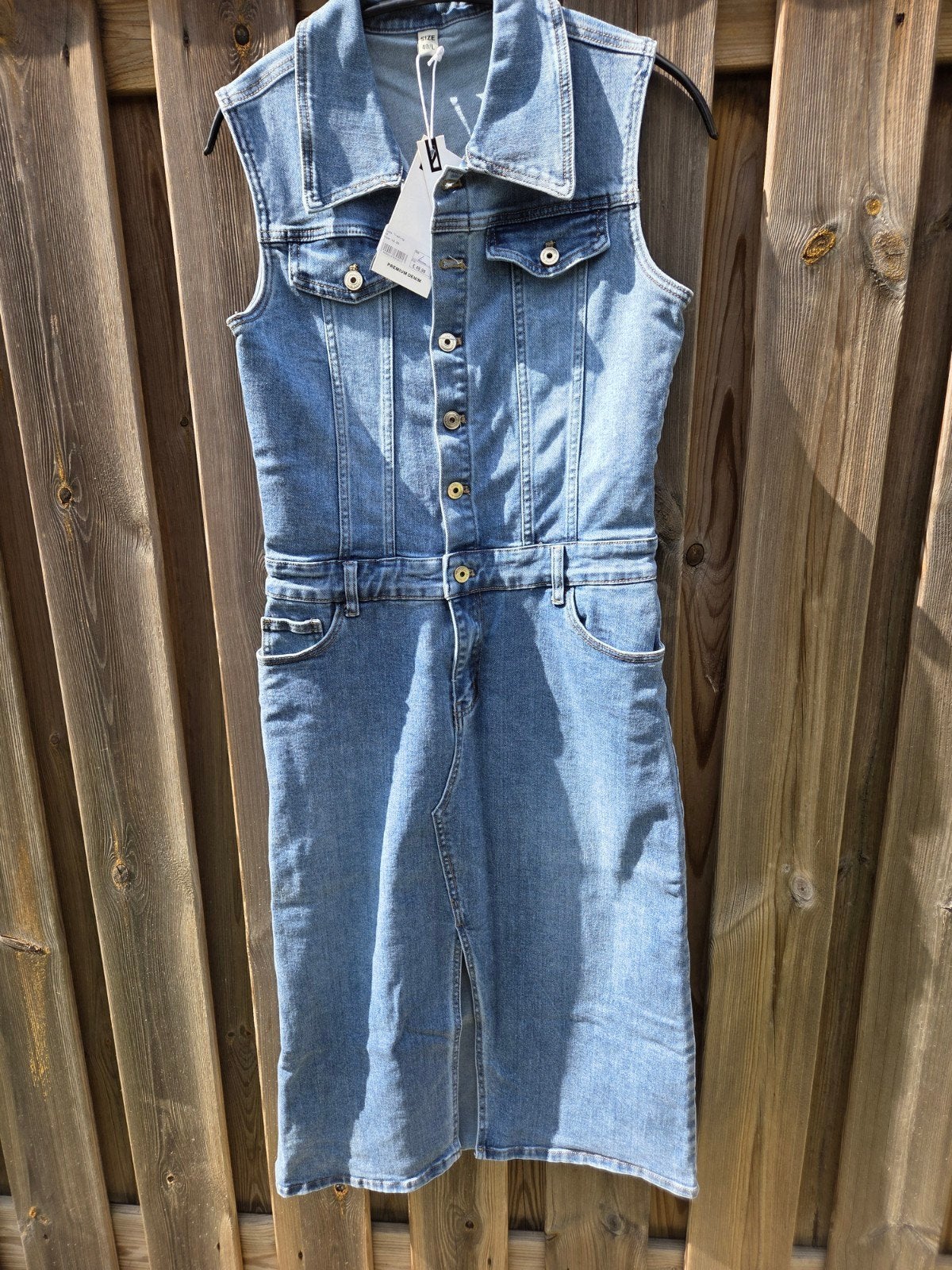 nieuwe stoere blauwe spijkerjurk maat 40, Kleding | Dames, Jurken, Maat 38/40 (M), Blauw, Nieuw, Ophalen of Verzenden