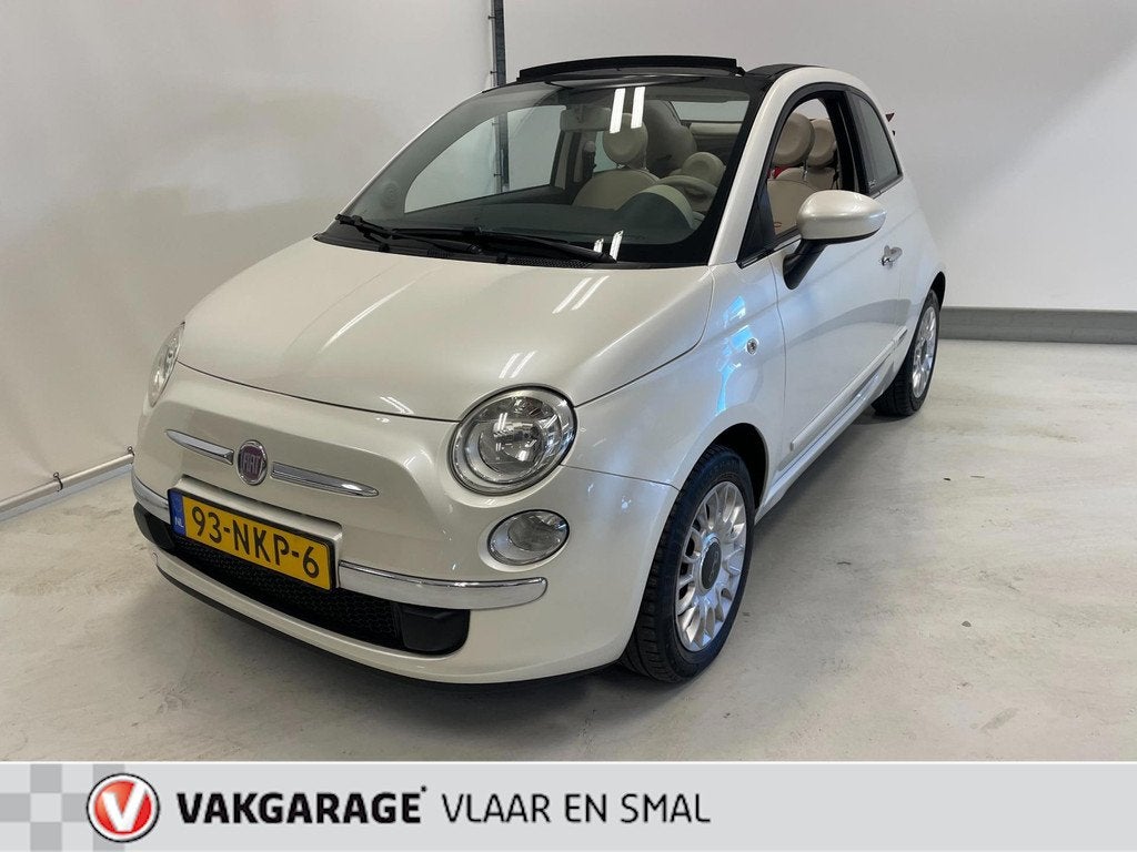 Fiat 500 C 1.2 Pop Cabrio Automaat incl. nieuwe schakelrobot, Auto's, Euro 5, Stof, Gebruikt, 4 cilinders