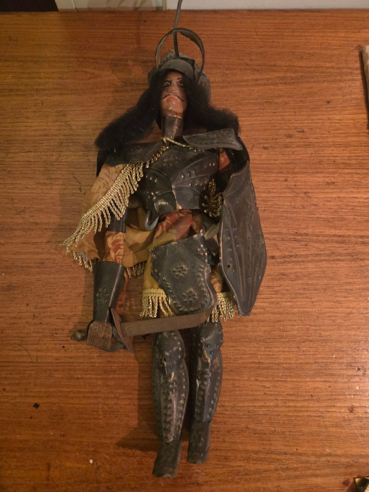 Antieke Siciliaanse Marionet - Ridder, Antiek en Kunst, Ophalen of Verzenden