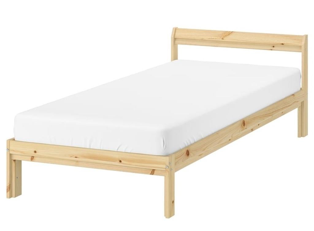 IKEA Neiden Eenpersoonsbed 90x200cm, grenen, Ophalen, Gebruikt, 90 cm, Scandinavisch, Klassiek