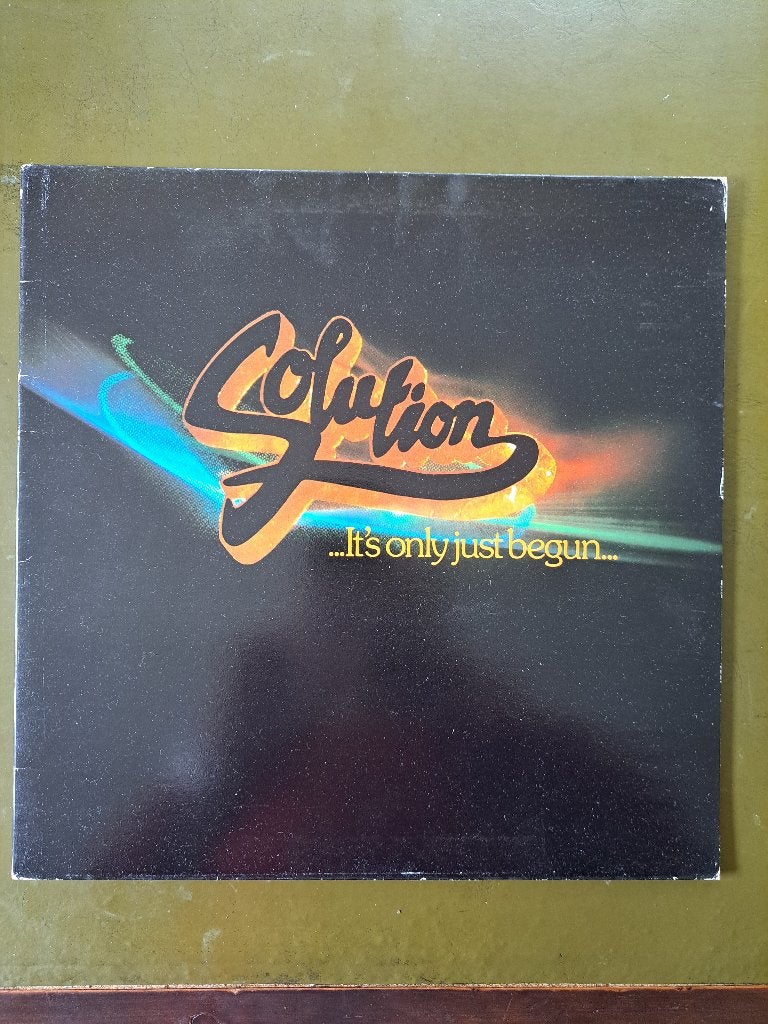 Solution Its only just begun LP, Cd's en Dvd's, Vinyl | Rock, Gebruikt, Verzenden, Inclusief binnenhoes, 1980 - 1989