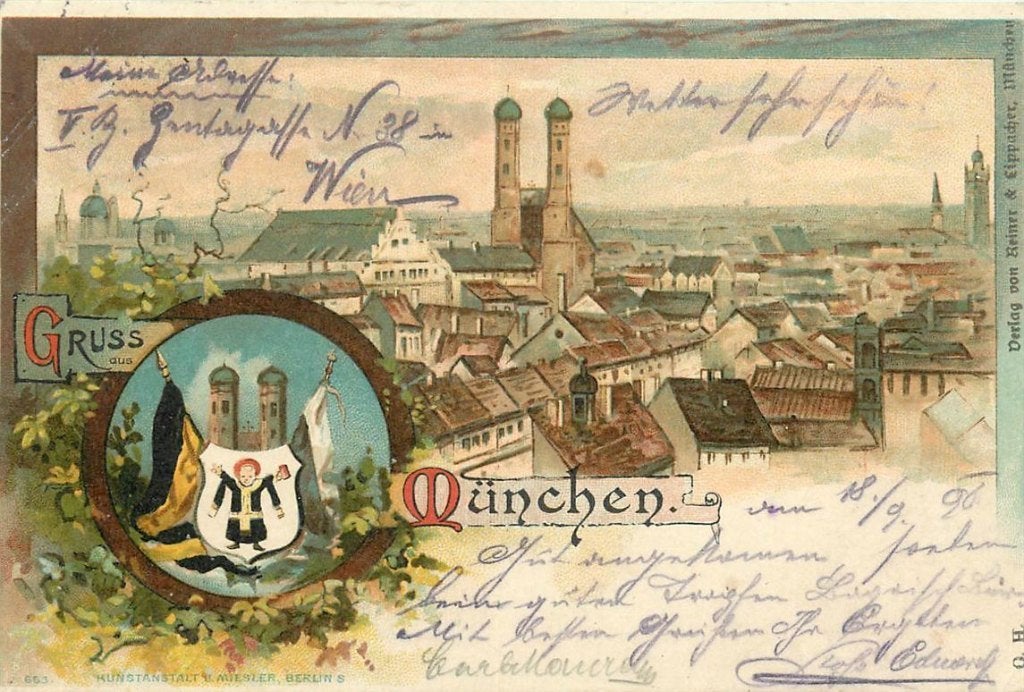 701-246-039 Munchen Litho, Verzamelen, Ophalen of Verzenden, Voor 1920, Duitsland