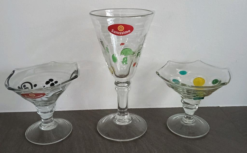 Vintage ijscoupes - Sanissimo, Ophalen of Verzenden
