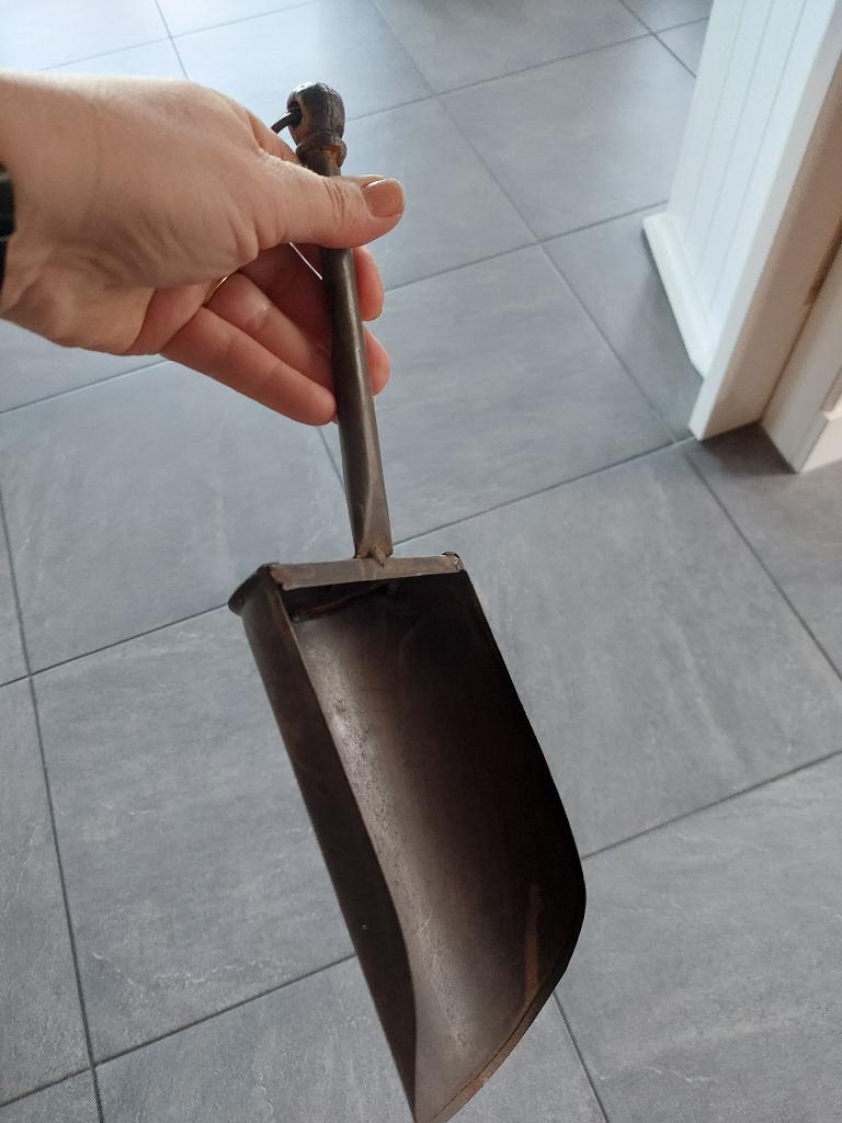 metalen voerschep schepje sierschep, Ophalen of Verzenden, Overige materialen