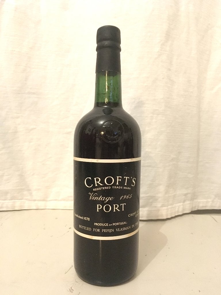 CROFT’s Vintage Port 1965 (gebotteld 1969) – 3 flessen, Verzamelen, Nieuw, Ophalen of Verzenden, Vol, Overige gebieden