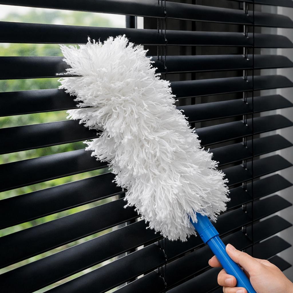 nieuwe witte microvezel plumeau-lengte 60 cm, Ophalen of Verzenden