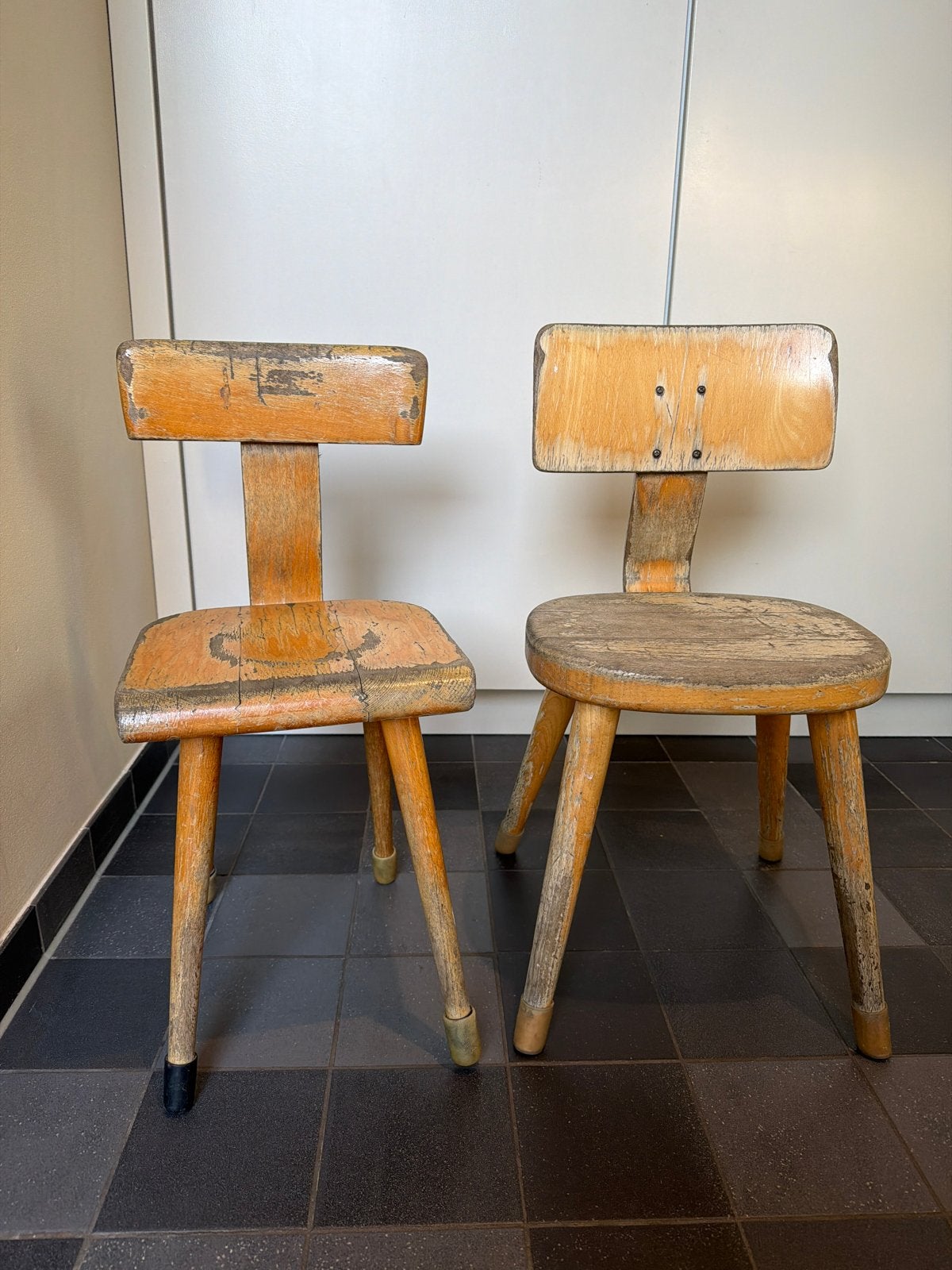 Vintage schoolstoeltjes - Robuust en charmant, Ophalen