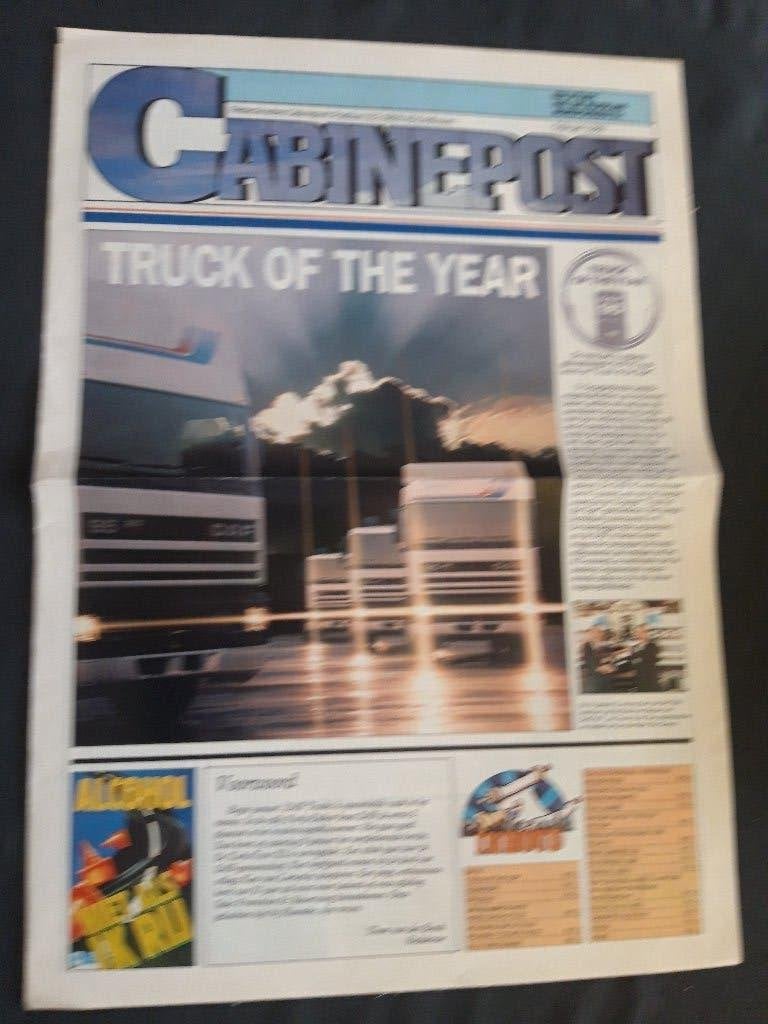 Cabinepost feb '88 - DAF 95 truck of the year , poster 1900, Ophalen of Verzenden, Zo goed als nieuw, Overige merken, DAF Trucks