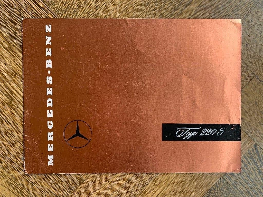 Brochure folder Mercedes-Benz Typ 220S W180 Ponton, Gelezen, Mercedes-Benz, Mercedes, Ophalen of Verzenden