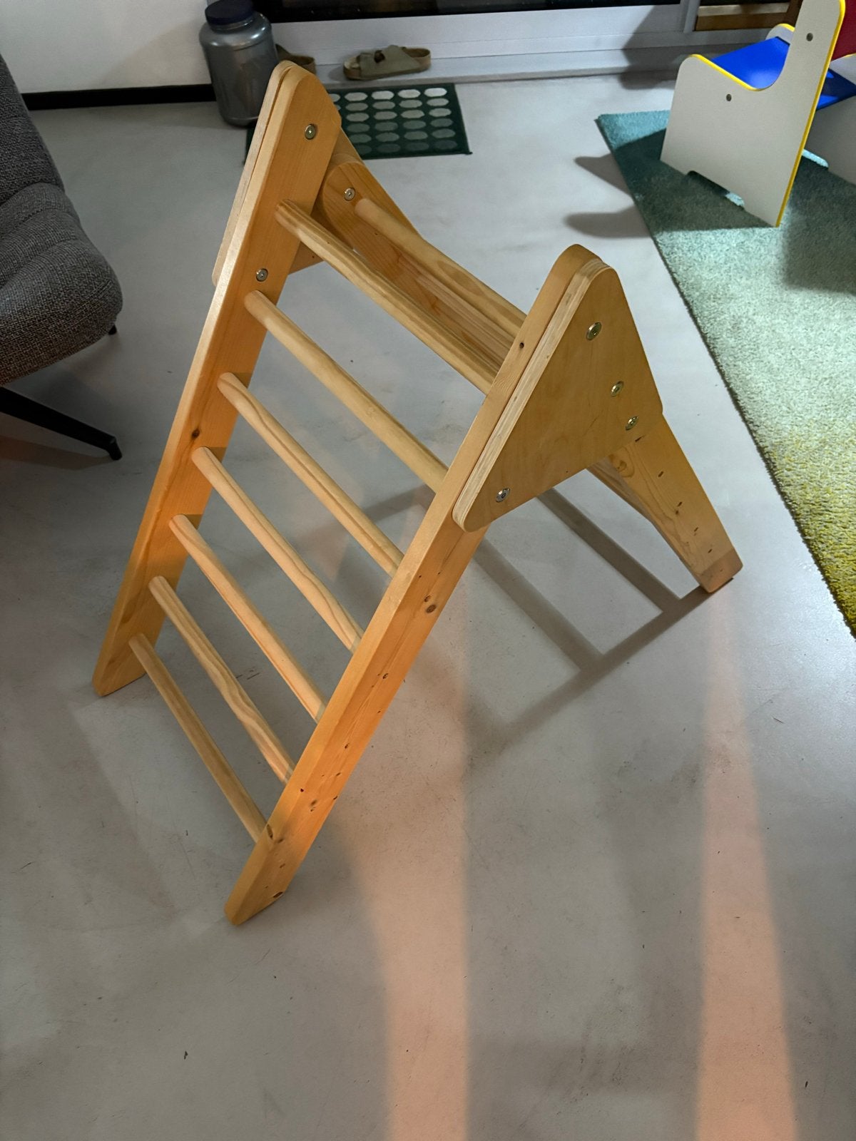 Pikler Driehoek met Glijbaan en Klimboog, Ophalen, Zo goed als nieuw, Glijbaan