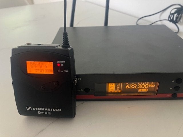 sennheiser EW 100 G3 met beltpack, Muziek en Instrumenten, Ophalen of Verzenden, Zo goed als nieuw, Overige typen, Draadloos