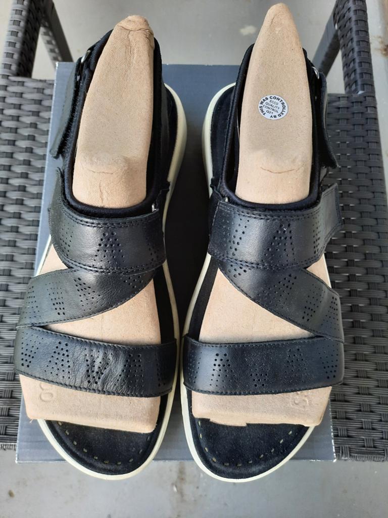 Ecco dames Soft 5 sandalen maat 42 zwart, Ecco, Zwart, Zo goed als nieuw, Sandalen of Muiltjes