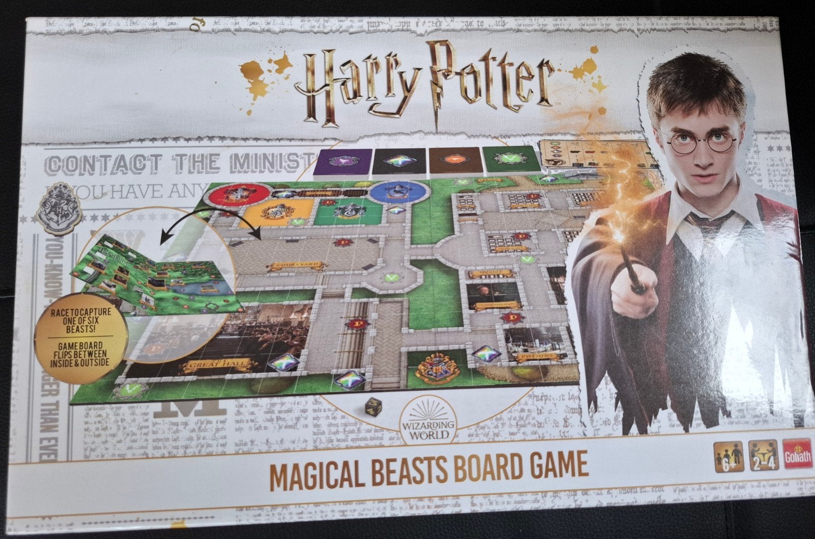 Harry Potter Magical Beasts Bordspel, Hobby en Vrije tijd, Gezelschapsspellen | Bordspellen, Drie of vier spelers, Ophalen of Verzenden