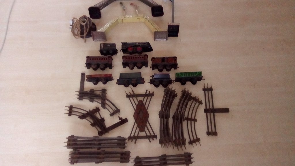Oude set electrische trein O spoor Jep, Antiek en Kunst, Ophalen of Verzenden