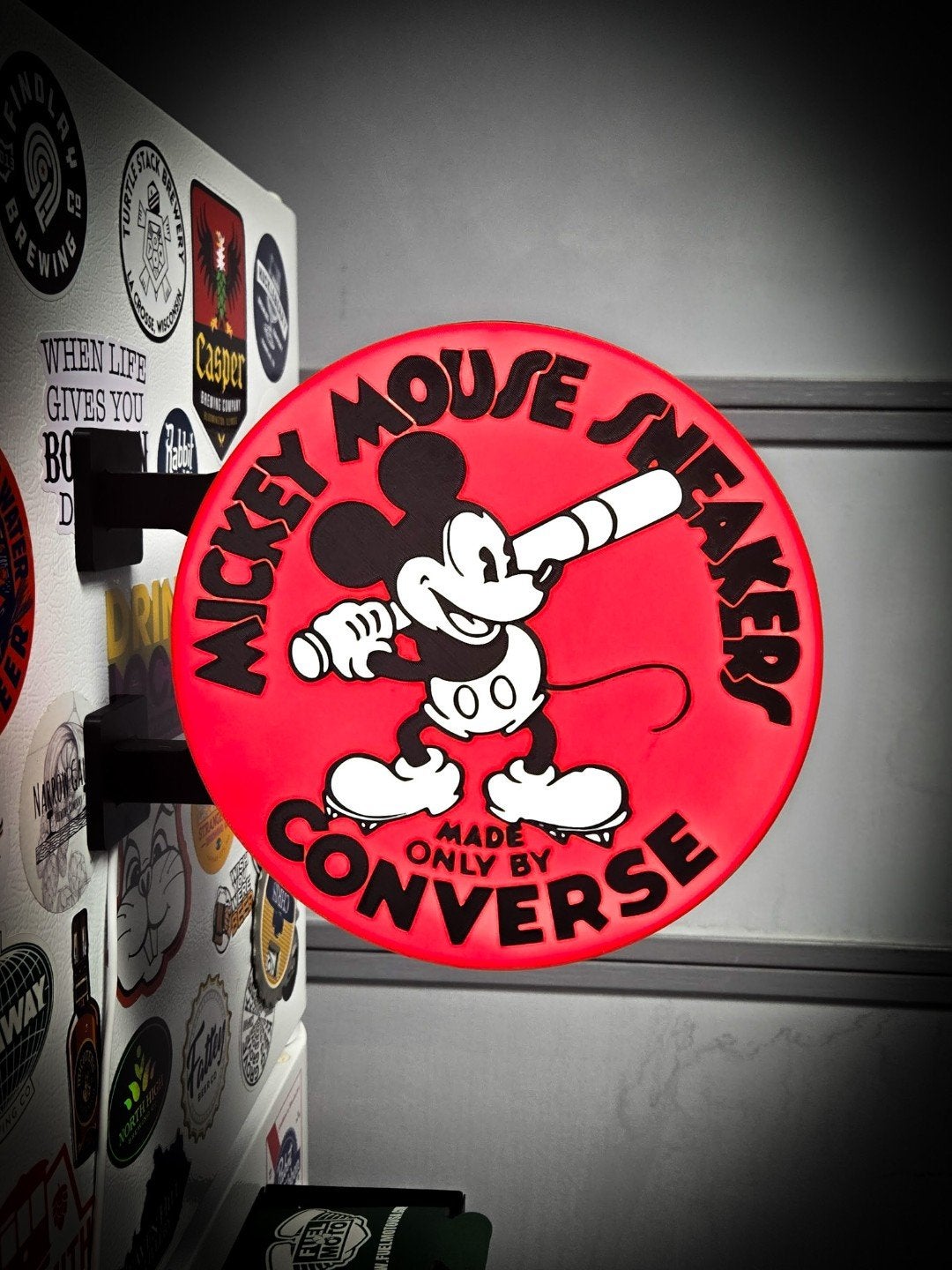 Unieke LED Lamp Mickey Mouse Sneakers USB, Ophalen of Verzenden