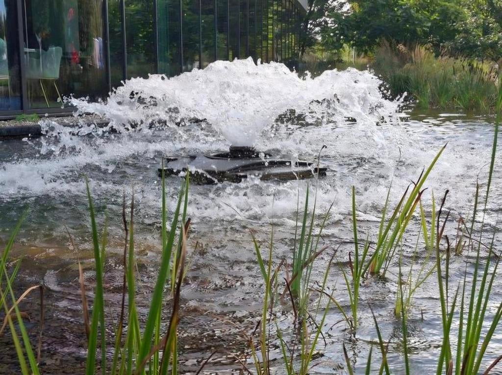 Oase airflo drijvende fontein 165000 liter per uur, Ophalen, Zo goed als nieuw, Rvs, Fontein