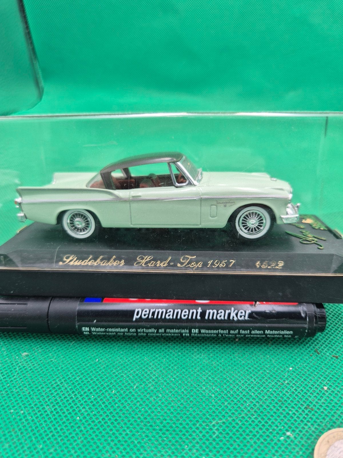 345 Studebaker hard top 1/43 Solido, Ophalen of Verzenden, Zo goed als nieuw, Auto, Solido