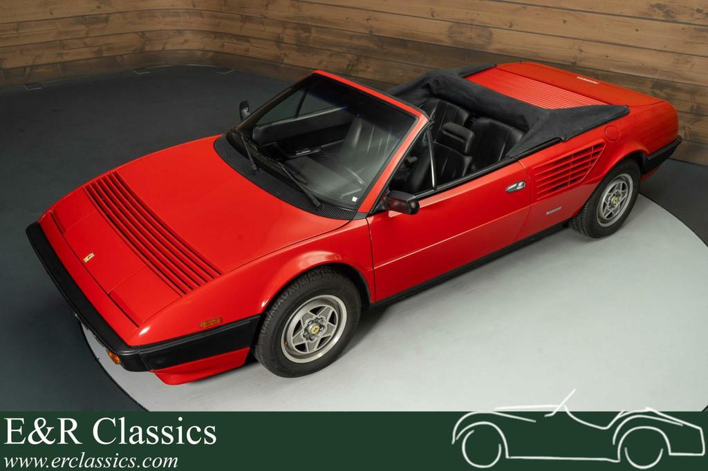 Ferrari Mondial Cabriolet | Onderhoudshistorie bekend | 1984, Achterwielaandrijving, Zwart, Cabriolet, 4 stoelen