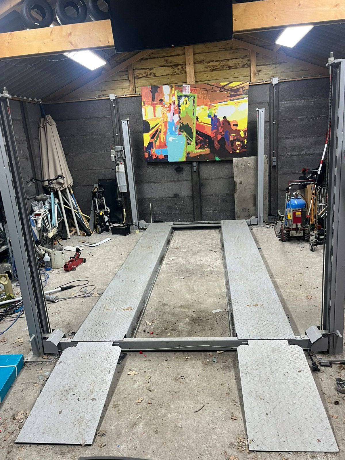Intern BV Verrijdbare Hefbrug / Parkeerbrug - 230v 3500kg, Ophalen, Intern BV, Gebruikt, Internstraat